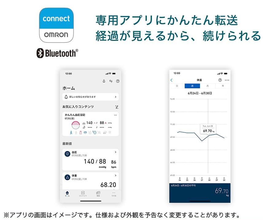 Amazon.co.jp: 体重 体組成計 HBF-230T-SW スマホ連動 体脂肪率 BMI